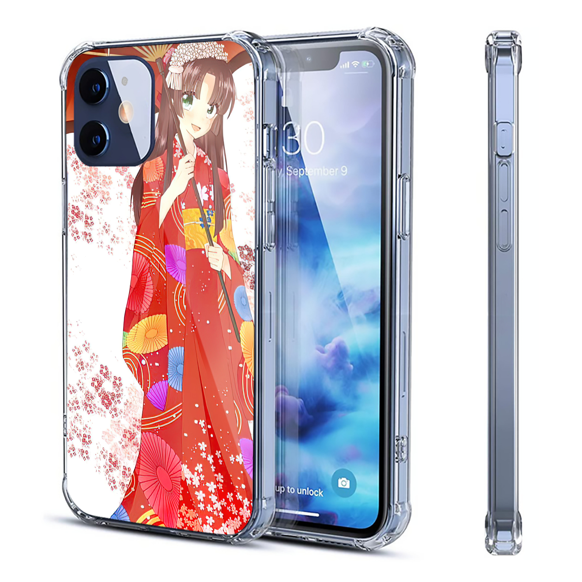 （画像用） ぎんたま 坂田銀時（さかたぎんとき） 神楽 志村新八（しむら しんぱち） GINTAMA Sakata Gintoki Kagura Shimura Shinpachi 【iPhone 12シリーズ対応】透明スマホケース（クリアソフトケース）